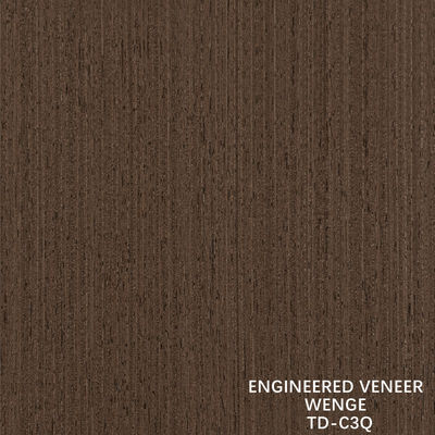 Recon Wenge কাঠের ফিনিয়ার সূক্ষ্ম-লাইন বেধ 0.15-1.8mm অভ্যন্তরীণ দরজা এবং উইন্ডোজ জন্য ফিরে fleeced