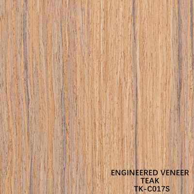 Recon Wood Veneer Of Teak Slice Cut Technics With Straight Grain For For Door Face প্রসারিত আকার ২৮৫০ মিমি