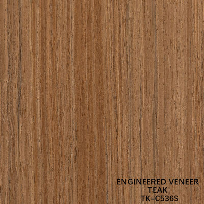 Recon Wood Veneer Of Teak Slice Cut Technics With Straight Grain For For Door Face প্রসারিত আকার ২৮৫০ মিমি