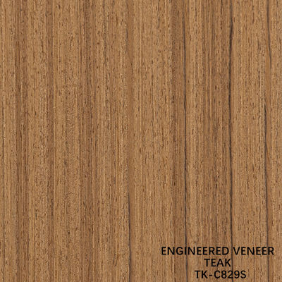 Recon Wood Veneer Of Teak Slice Cut Technics With Straight Grain For For Door Face প্রসারিত আকার ২৮৫০ মিমি