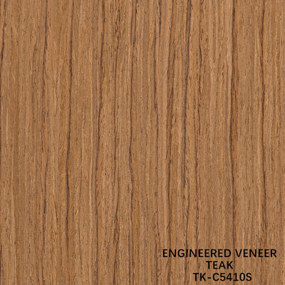 Recon Wood Veneer Of Teak Slice Cut Technics With Straight Grain For For Door Face প্রসারিত আকার ২৮৫০ মিমি