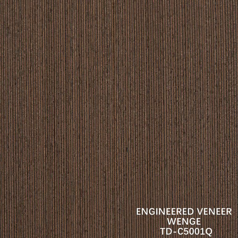 Recon Wenge কাঠের ফিনিয়ার সূক্ষ্ম-লাইন বেধ 0.15-1.8mm অভ্যন্তরীণ দরজা এবং উইন্ডোজ জন্য ফিরে fleeced