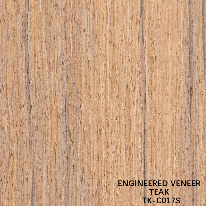 Recon Wood Veneer Of Teak Slice Cut Technics With Straight Grain For For Door Face প্রসারিত আকার ২৮৫০ মিমি